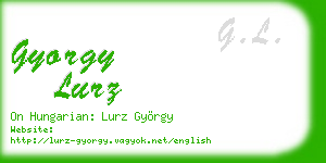 gyorgy lurz business card